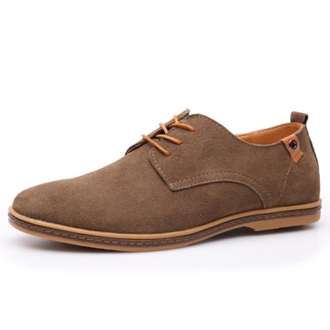 Upper Trendy Dress Shoes High Quality Men Casual Shoes New Design Cheap Factory Price Genuine Leather Oxfords Rubber 5 Pairs