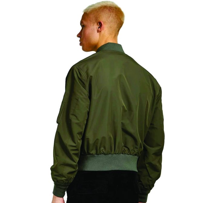 Wholesale Custom Winter Windbreaker Wholesale Men Plus Size Men's Jackets Plain Nylon Satin Bomber Men's Jackets - Image 3