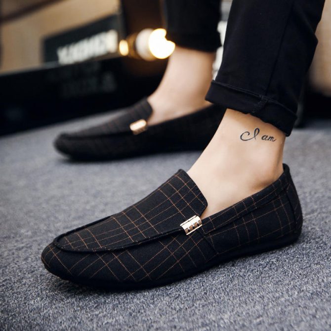 European and American men's casual shoes, British low cut breathable men's bean shoes - Image 4