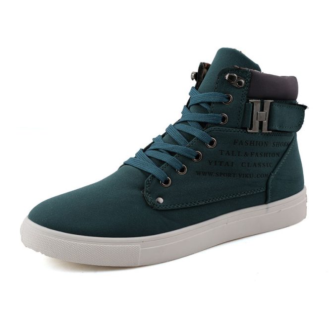 2023 Fashionable Wholesale Customized Beautiful Logo Men's Casual High Top Sneakers Other Canvas Trendy Shoes - Image 4