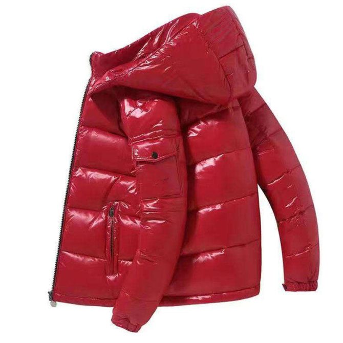 new custom men puffer jacket wholesale Men's Warm Custom Logo Winter Puff Outerwear Outdoor Men Bubble Puffer Jacket - Image 5