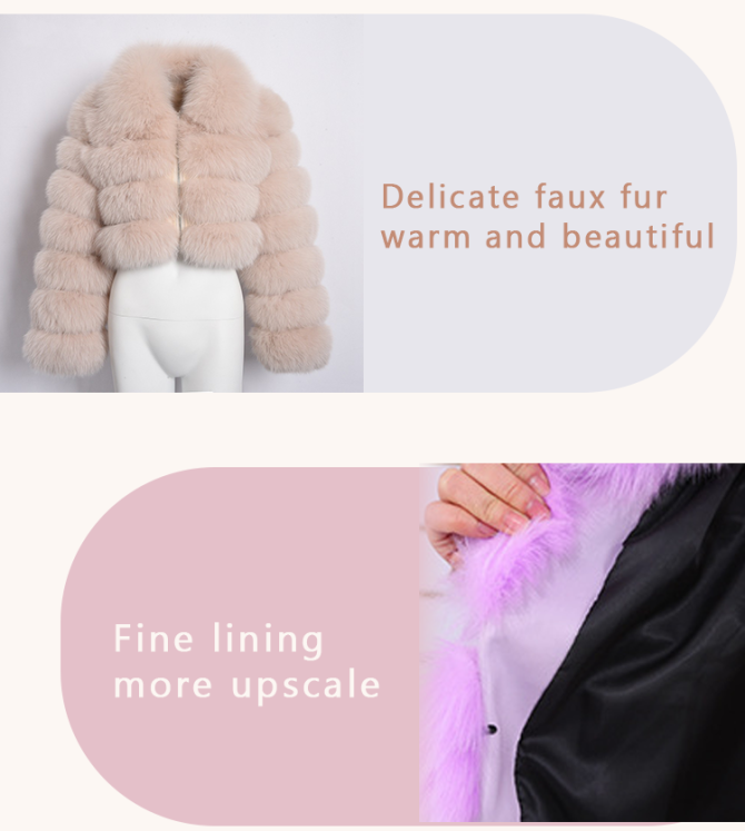 2023 High Grade Luxury Fashionable Supple Winter Commuting Fur Coats For Women - Image 3