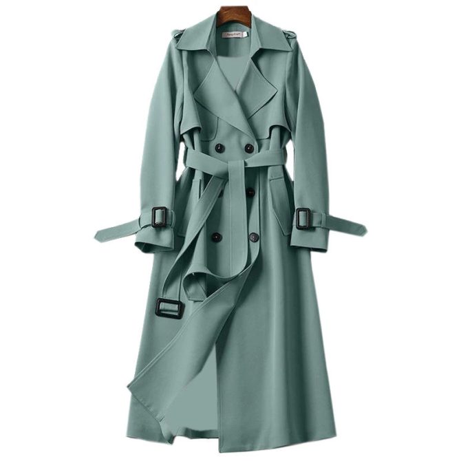 Fall Winter Wholesale Long Trench Coats Women Mid Long Style Plus Size Overcoats Coat - Image 3