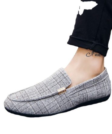 European and American men's casual shoes, British low cut breathable men's bean shoes