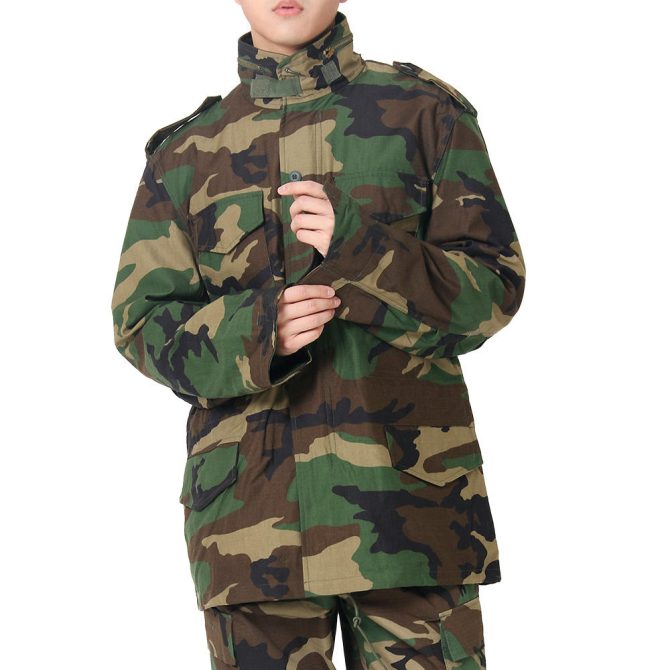 Guard Uniform Classic M-65 Field Jacket with Warm Liner Camouflage Clothing M65 Field Parka Jacket - Image 3