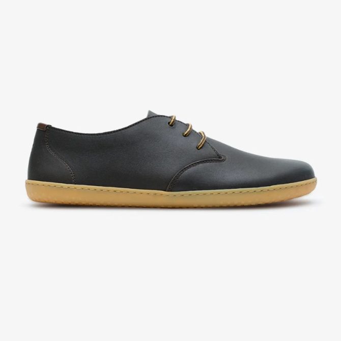 Vintage fashion comfortable trendy shoes men casual leather shoes low cut soft sole ultralight leather barefoot shoes - Image 5