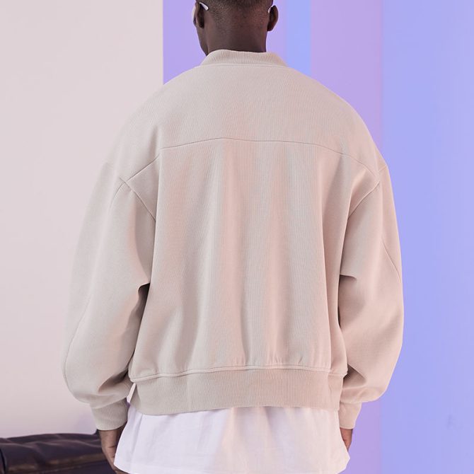 Fashion cardigan loose baseball jacket oversize bomber clothing custom mens jackets for men - Image 3