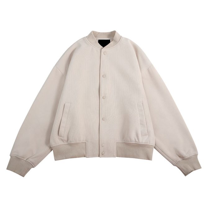 Fashion cardigan loose baseball jacket oversize bomber clothing custom mens jackets for men - Image 5