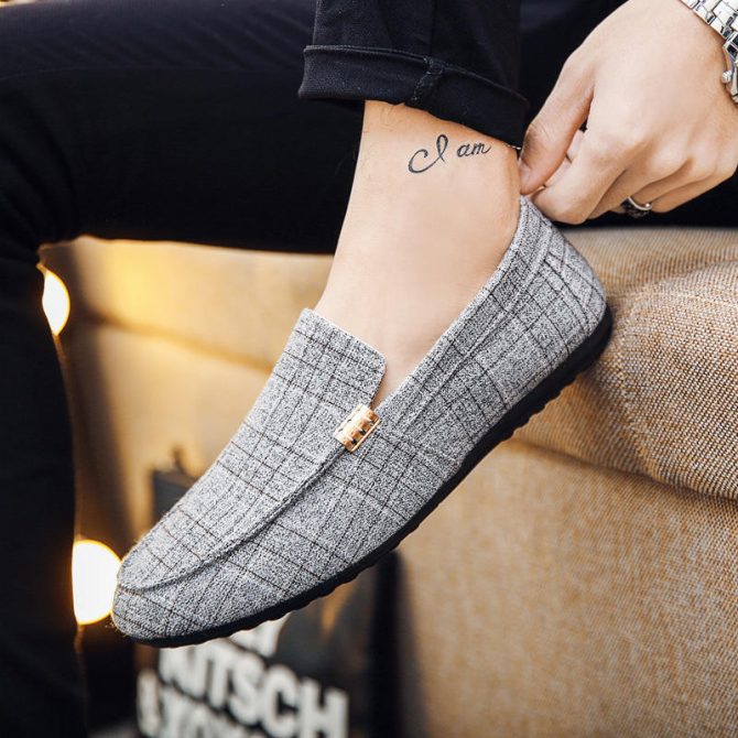 European and American men's casual shoes, British low cut breathable men's bean shoes - Image 3