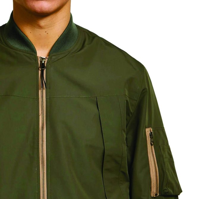 Wholesale Custom Winter Windbreaker Wholesale Men Plus Size Men's Jackets Plain Nylon Satin Bomber Men's Jackets - Image 5