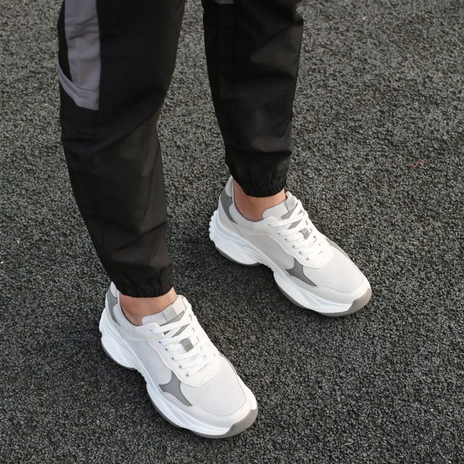 wholesaler elevator shoes for men height increasing New style summer male invisible height increasing casual shoes - Image 3