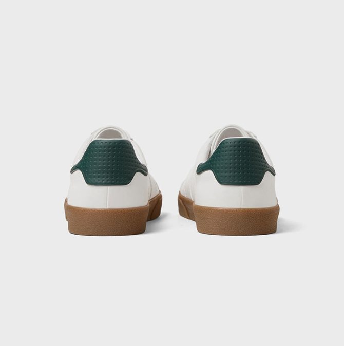 Custom OEM Cruelty-Free PU Upper Daily-wear Sneakers White Casual Style Walking Style Shoes for Men - Image 5