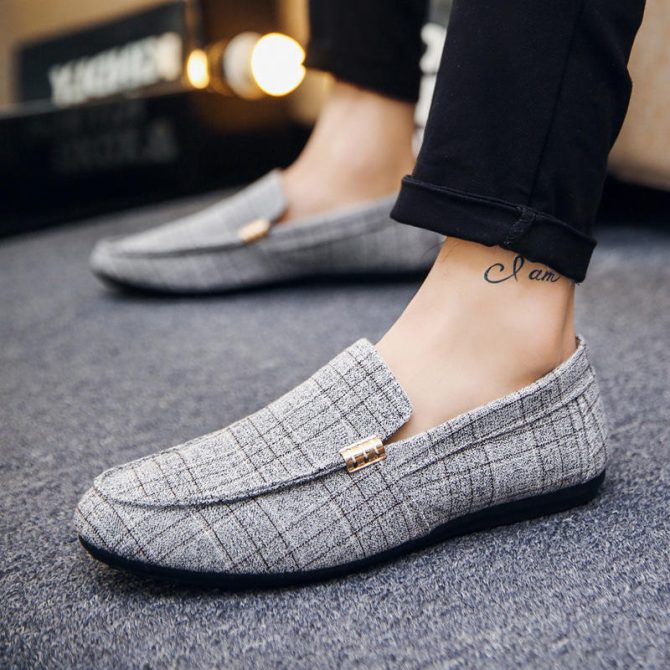 European and American men's casual shoes, British low cut breathable men's bean shoes - Image 5