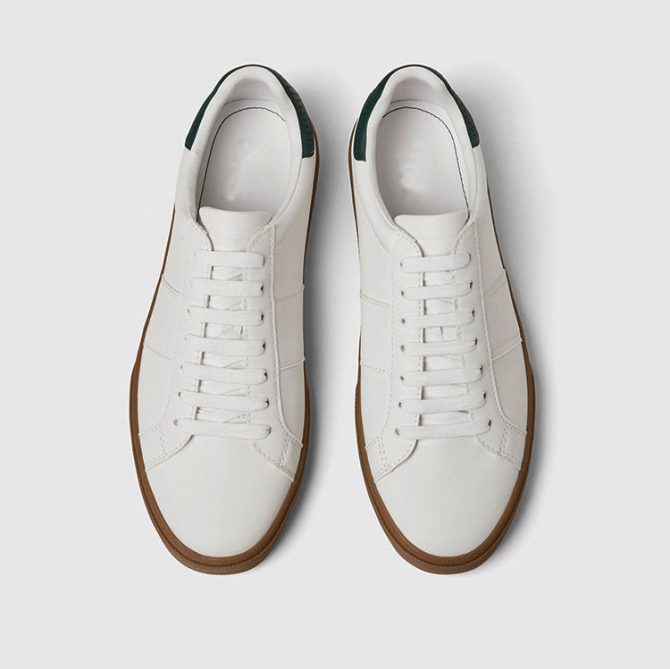 Custom OEM Cruelty-Free PU Upper Daily-wear Sneakers White Casual Style Walking Style Shoes for Men - Image 2