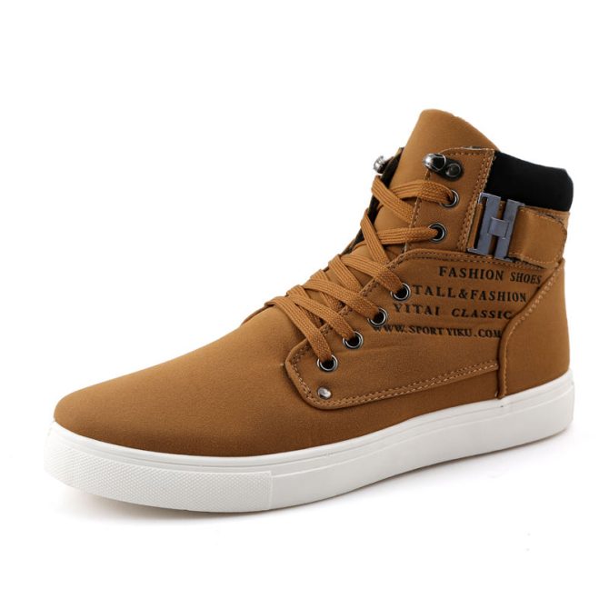 2023 Fashionable Wholesale Customized Beautiful Logo Men's Casual High Top Sneakers Other Canvas Trendy Shoes - Image 5