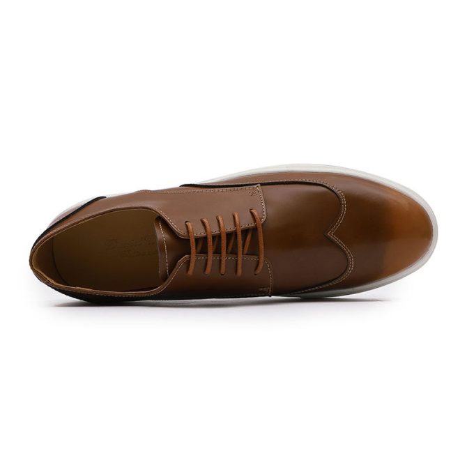 Latest Design Patent Genuine Leather Men's Casual Walking Shoes White Flat Comfortable Sole Zapatillas Hombre Other Trendy Shoes - Image 6