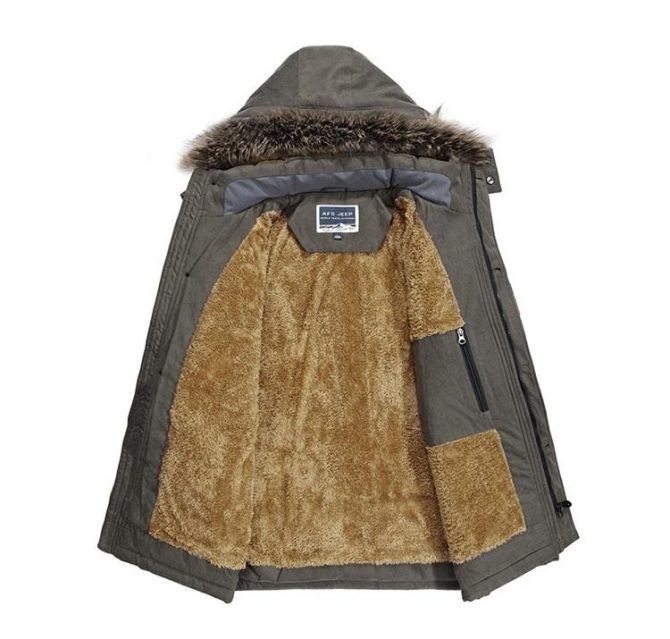 Male Custom Parka Jacket Men's Hooded Warm Coat Winter Parka Jacket - Image 3