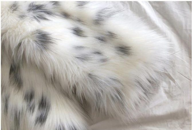 Wholesale Winter Black Spotted White Faux Fox Fur Overcoat Women's Teddy Coat - Image 5