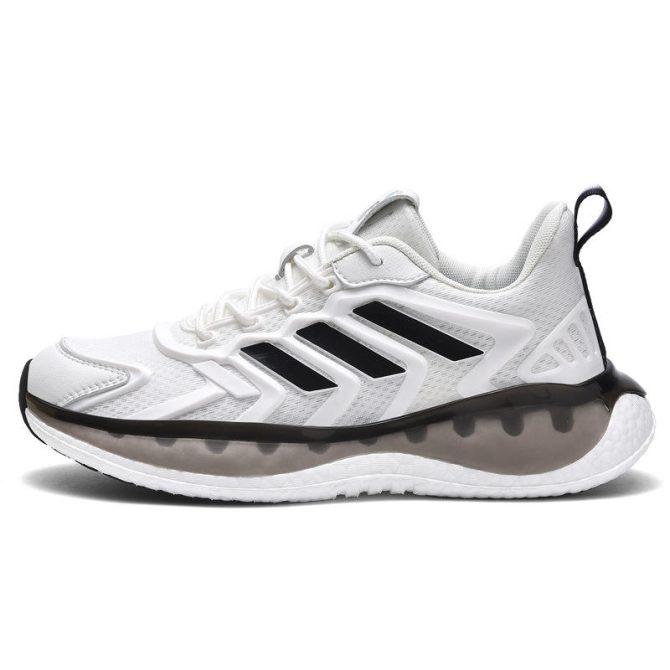 Men's shoes 2022 summer popcorn fly weaving breathable soft bottom running sneakers men's casual paired old dad tide shoes