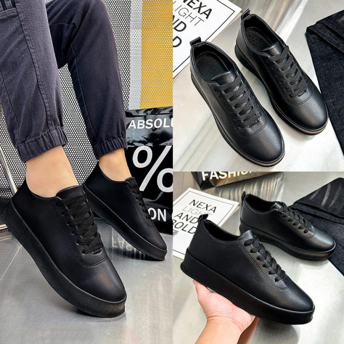 2024 Hot Selling Factory Wholesale Cool White Style  Men's Canvas Trendy Casual Sport Shoes Leather Sneakers For Men - Image 6
