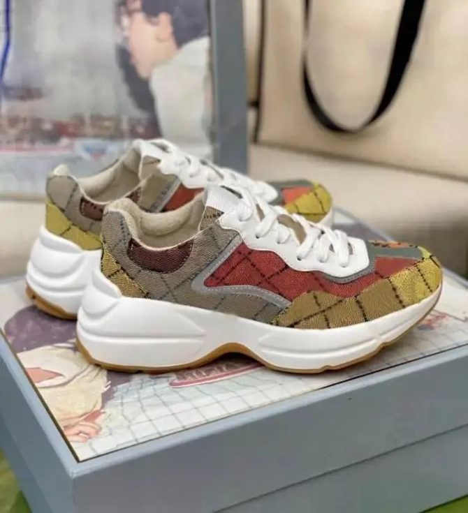 Wholesale designer women's shoes famous brand High quality luxury shoes for woman rhyton sports men's other trendy shoes - Image 5