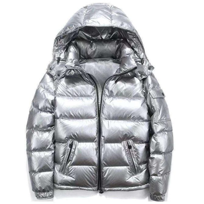 new custom men puffer jacket wholesale Men's Warm Custom Logo Winter Puff Outerwear Outdoor Men Bubble Puffer Jacket - Image 3