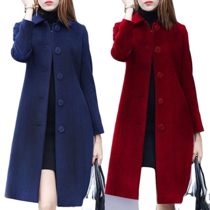 New Winter Women's Fashion Warm Casual Coat Women Long Slim Jacket Windbreaker Cloak Topcoat Coats - Image 2
