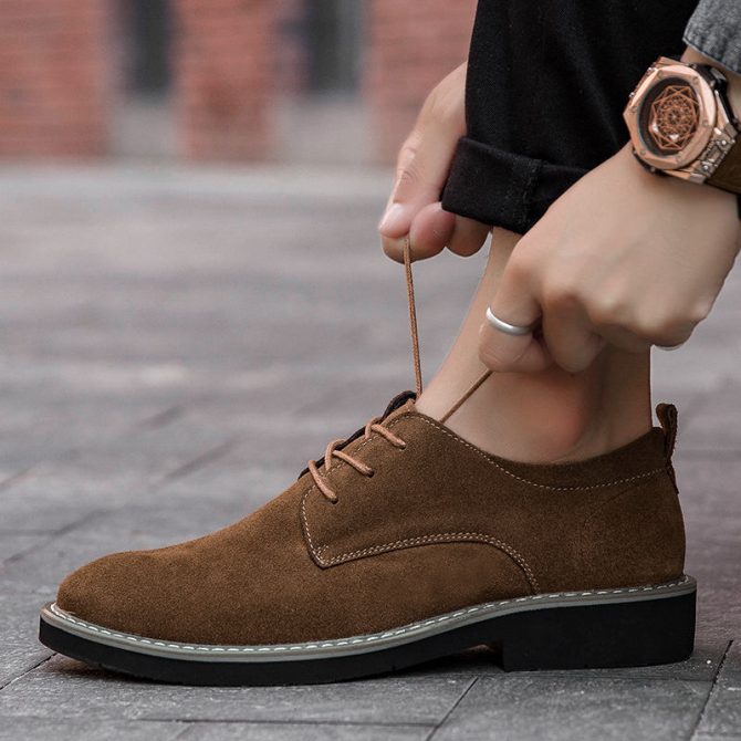 Chinese shoe factory 100% handmade leather shoes Italian style comfort Men soft moccasin leather driving other trendy shoes - Image 4