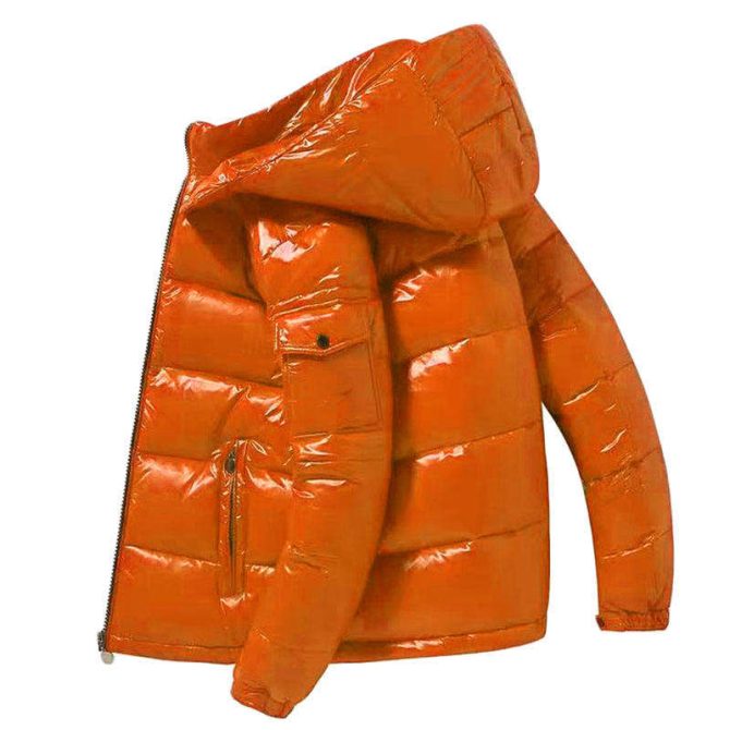 new custom men puffer jacket wholesale Men's Warm Custom Logo Winter Puff Outerwear Outdoor Men Bubble Puffer Jacket - Image 6