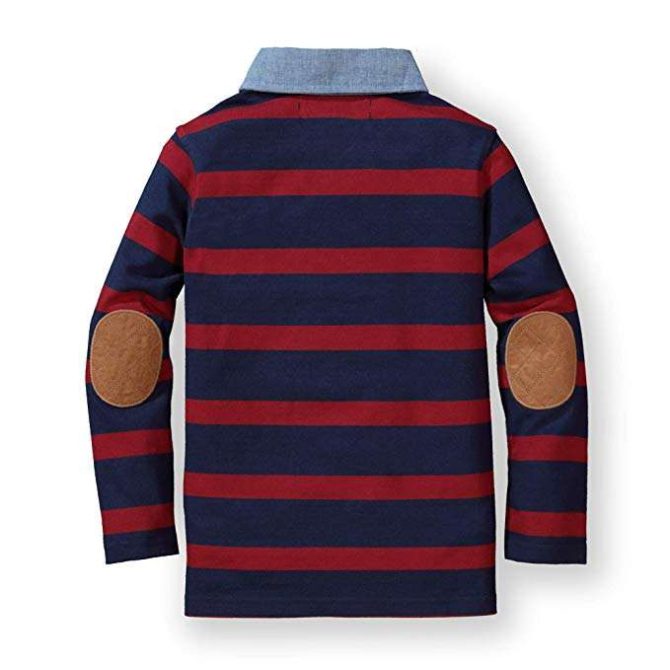 Custom Rugby Shirt Men's Sewn Stripe Long Sleeve Rugby Sports Polo Style Rugby Shirt For Men - Image 5