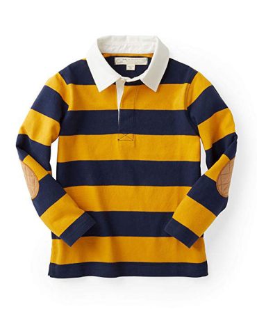 Custom Rugby Shirt Men's Sewn Stripe Long Sleeve Rugby Sports Polo Style Rugby Shirt For Men