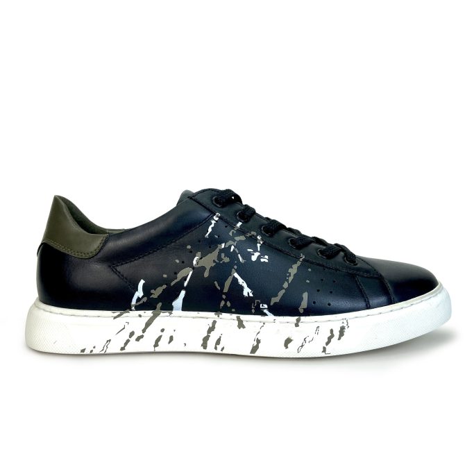 Zari Chaussures Other Trendy Shoes casual men lace up sneaker shoe leather hand painted - Image 6