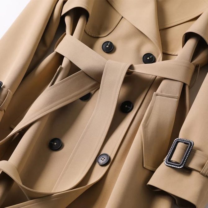 Fall Winter Wholesale Long Trench Coats Women Mid Long Style Plus Size Overcoats Coat - Image 6