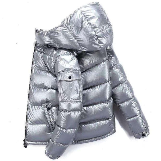 new custom men puffer jacket wholesale Men's Warm Custom Logo Winter Puff Outerwear Outdoor Men Bubble Puffer Jacket - Image 4