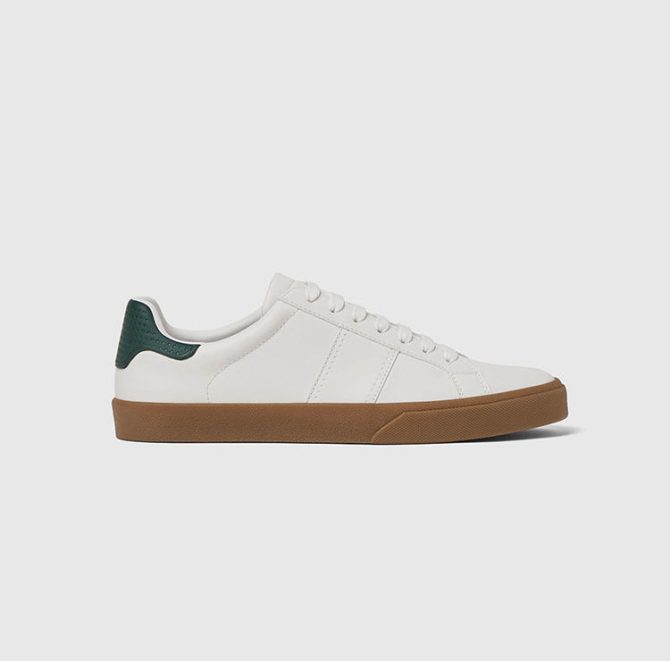Custom OEM Cruelty-Free PU Upper Daily-wear Sneakers White Casual Style Walking Style Shoes for Men - Image 6