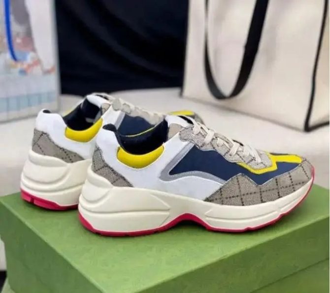 Wholesale designer women's shoes famous brand High quality luxury shoes for woman rhyton sports men's other trendy shoes - Image 4