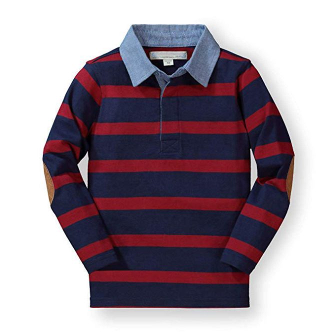 Custom Rugby Shirt Men's Sewn Stripe Long Sleeve Rugby Sports Polo Style Rugby Shirt For Men - Image 4