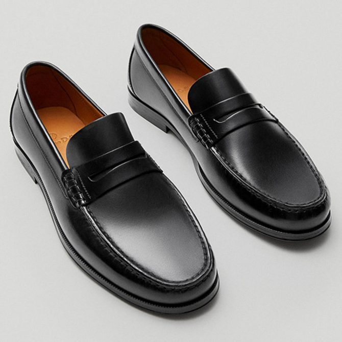 Vintage Calf Leather Men's Loafer Shoes High Quality Handmade Wear-resistant Brown Pure Leather Casual Shoes - Image 5