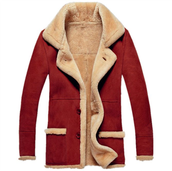 2022 autumn and winter winter warm jacket faux fur thickened coat plus fleece jacket men - Image 2