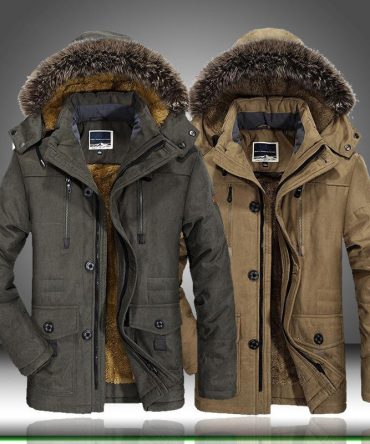 Male Custom Parka Jacket Men's Hooded Warm Coat Winter Parka Jacket
