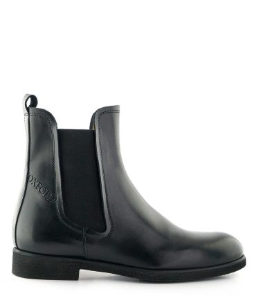 HIGH QUALITY WOMAN CLASSIC SHOES BLACK LEATHER, BAND ELASTIC, LIGHT, FIT AND COMFORTABLE MADE IN ITALY