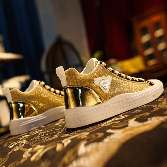 Men's wholesale new walking shoes fashionable and comfortable high-top luxury casual shoes 2022 trendy sports men's shoes - Image 6