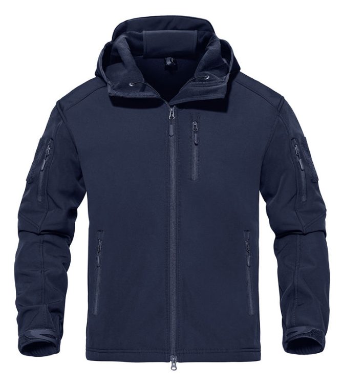 Men's Hoodies Softshell Tactical Jacket Casual, Custom Men's Windbreaker Zipper Men Coats, Fleece Hiking Winter Men's Jackets