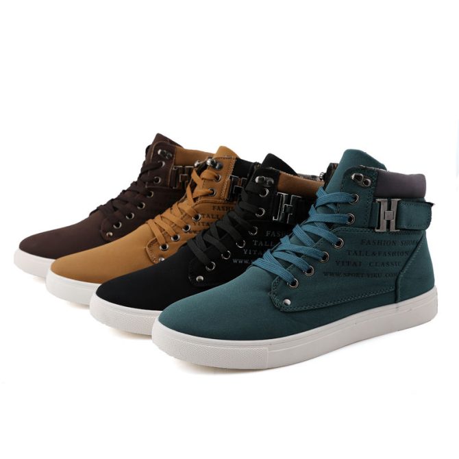 2023 Fashionable Wholesale Customized Beautiful Logo Men's Casual High Top Sneakers Other Canvas Trendy Shoes - Image 6