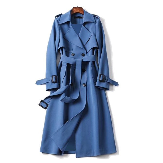 Fall Winter Wholesale Long Trench Coats Women Mid Long Style Plus Size Overcoats Coat - Image 5