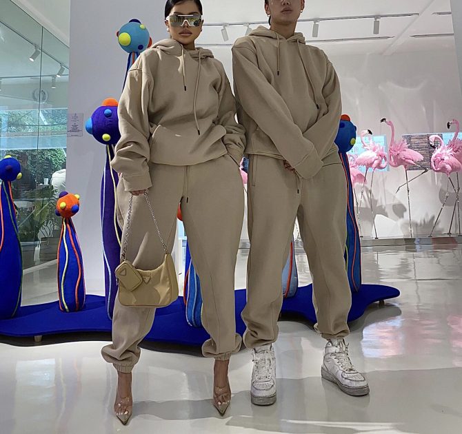 2023 Fall winter custom unisex two piece hoodie set plus size men's sets long fitness joggers pants hoodies set - Image 2